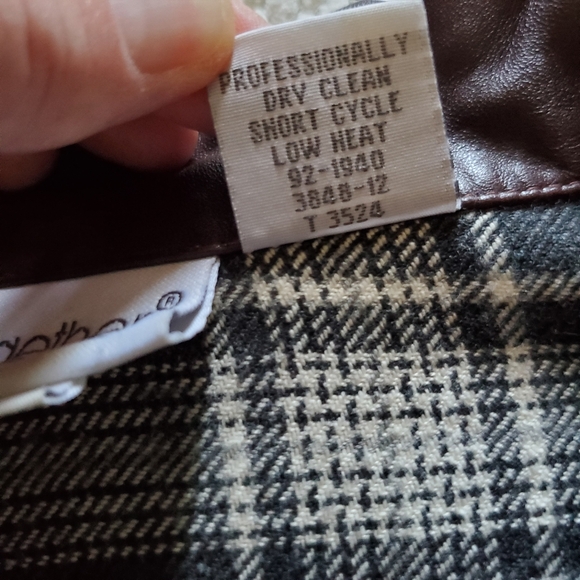 Vintage Cotton Leather And Lace Plaid Western Shirt - Picture 9 of 12